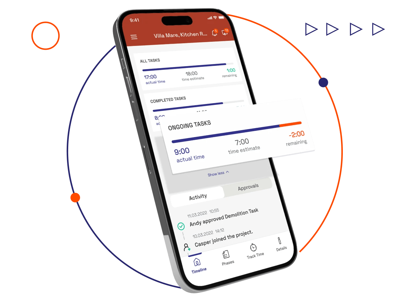 Construction Tracking Software Remote Project Control - Best Gradient Illustrations in Mobile